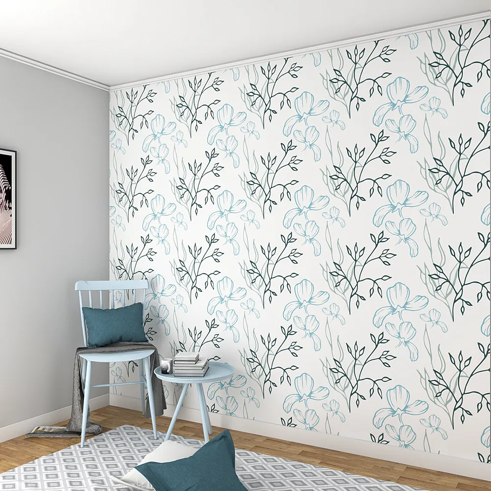 Self Adhesive Wallpaper in Designer Floral Strands