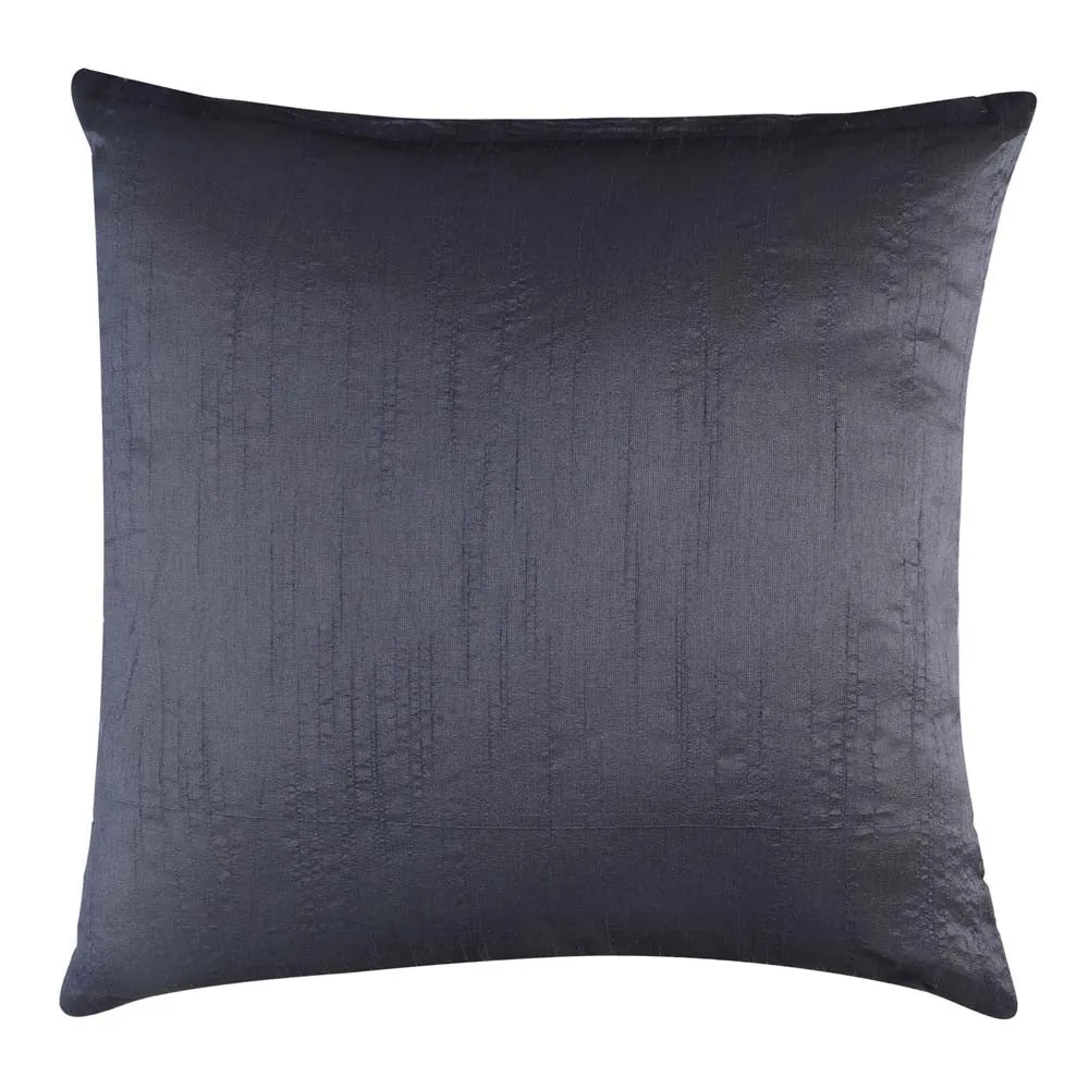 Sequins Work Polyester Blue Decorative Cushion Cover