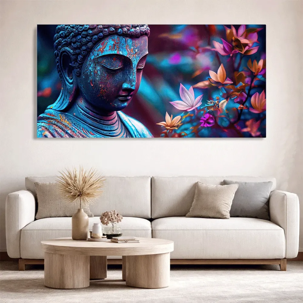 WallMantra Serene Buddha Canvas Wall Painting With Frame