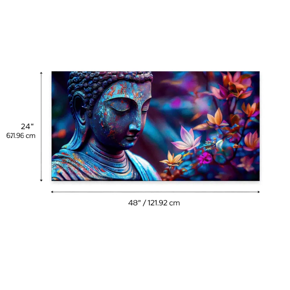 WallMantra Serene Buddha Canvas Wall Painting With Frame