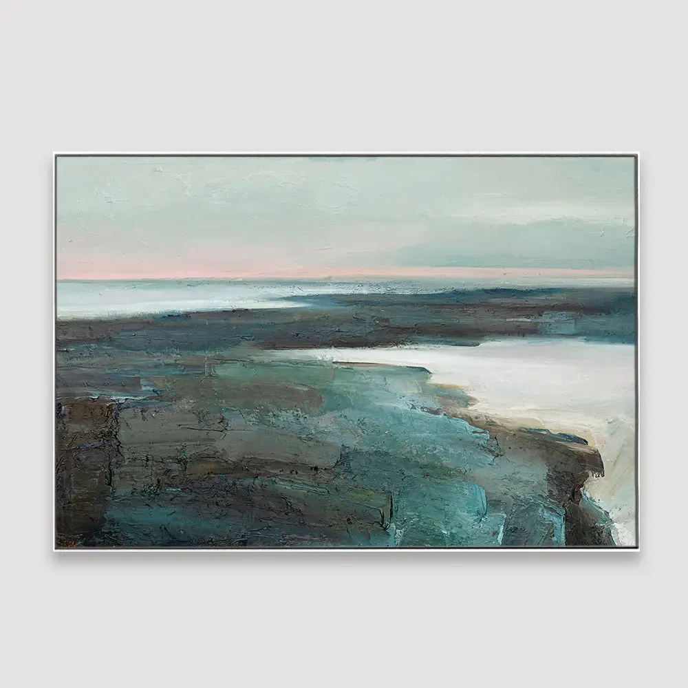 Serene Contemporary Wall Art Framed Wall Art With Floating Frame