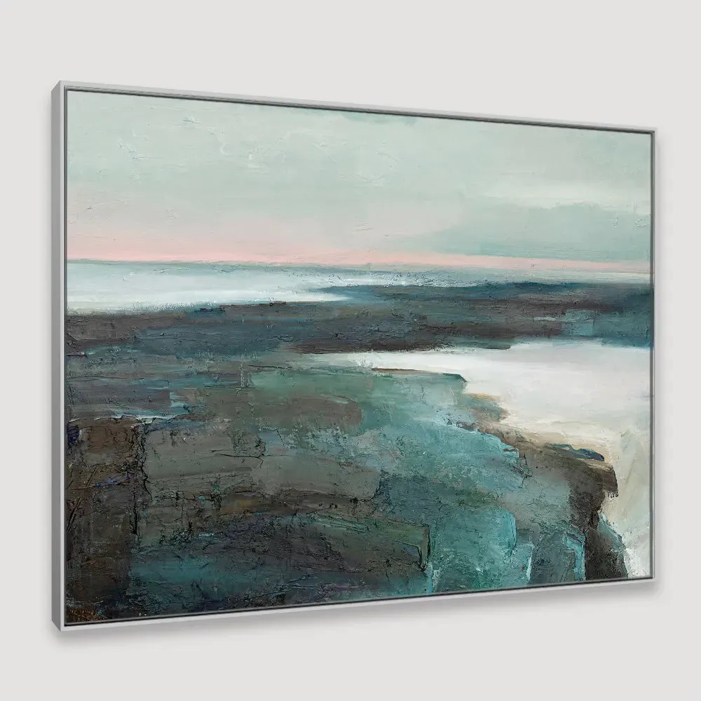 Serene Contemporary Wall Art Framed Wall Art With Floating Frame