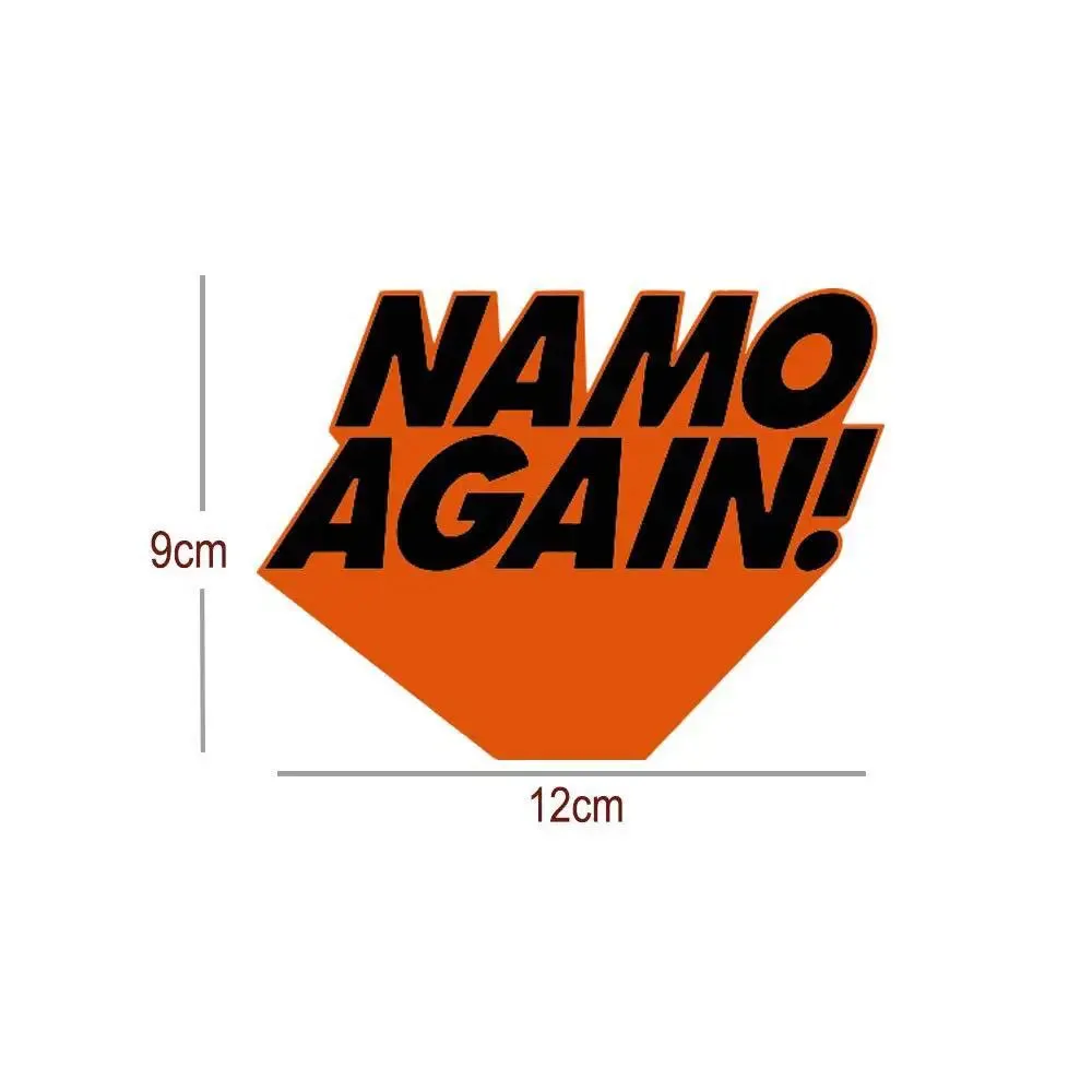 Set of 10 Namo Again Bike Sticker/Self Adhesive Peel and Stick DIY Vinyl Bick Graphics/Fits All Bick / 12 cm x 9 cm