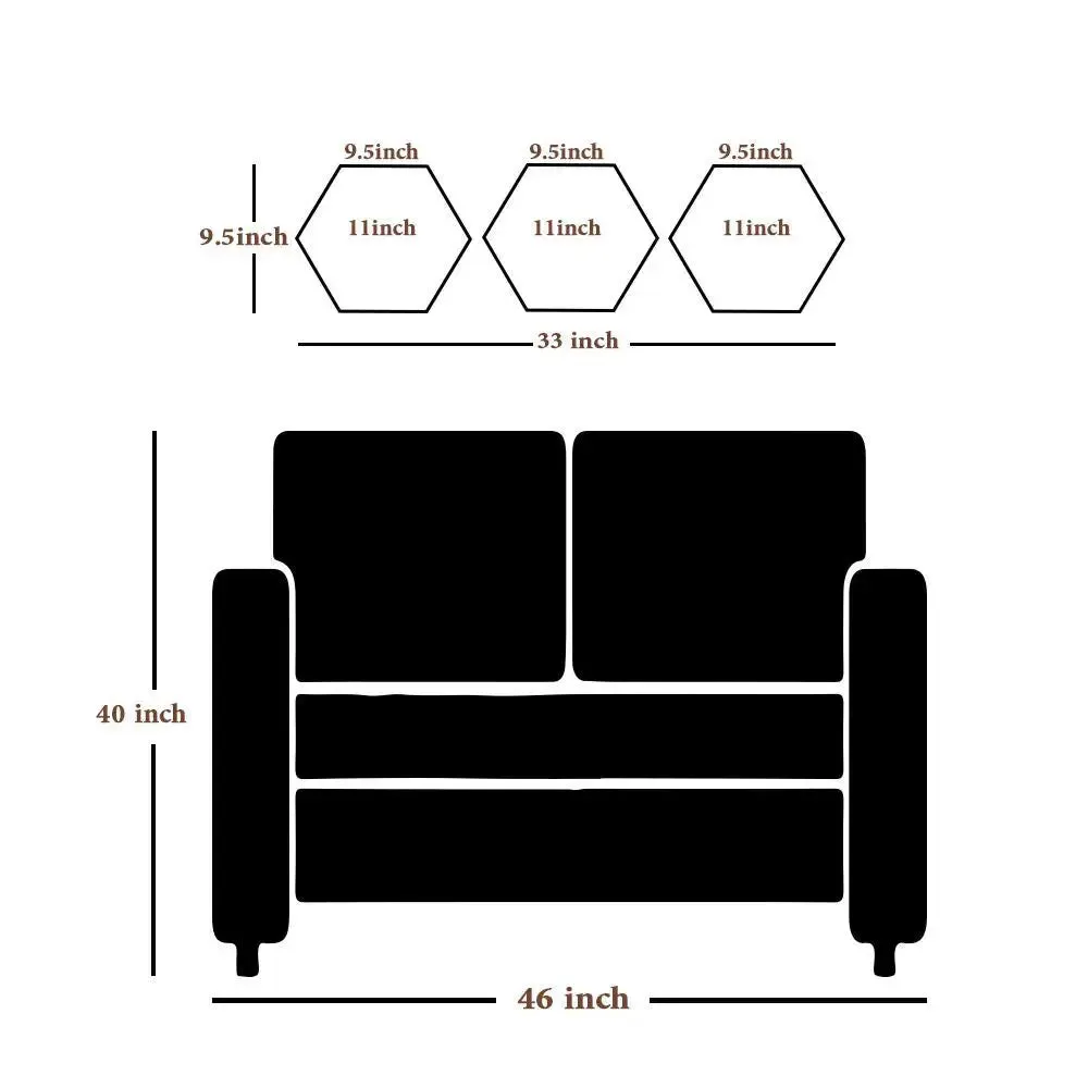 Set of 3 Beautiful Abstract Design Hexagon Shape Canvas Wall Painting