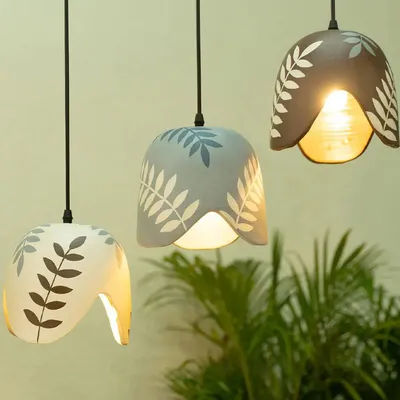 Set of 3 Luxurious Hanging Pendant Lights