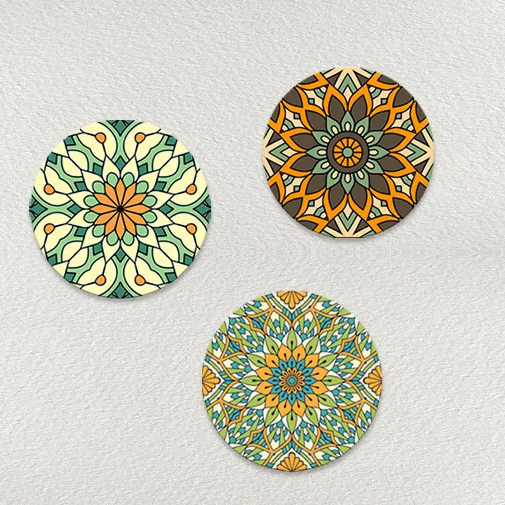 Set of 3 Mandala Round Shape Canvas wall Painting