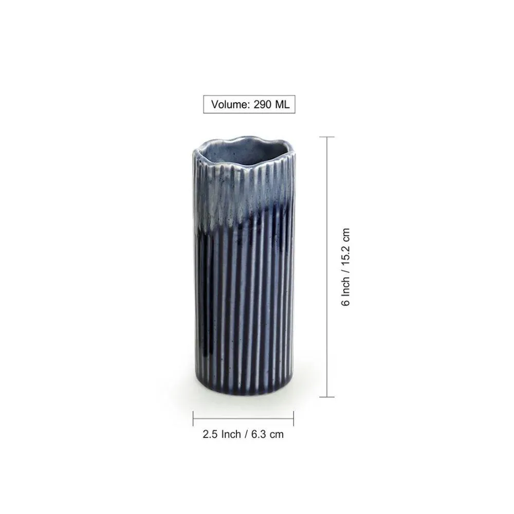 Shades Of Blue Modern Vase (Set of 2)
