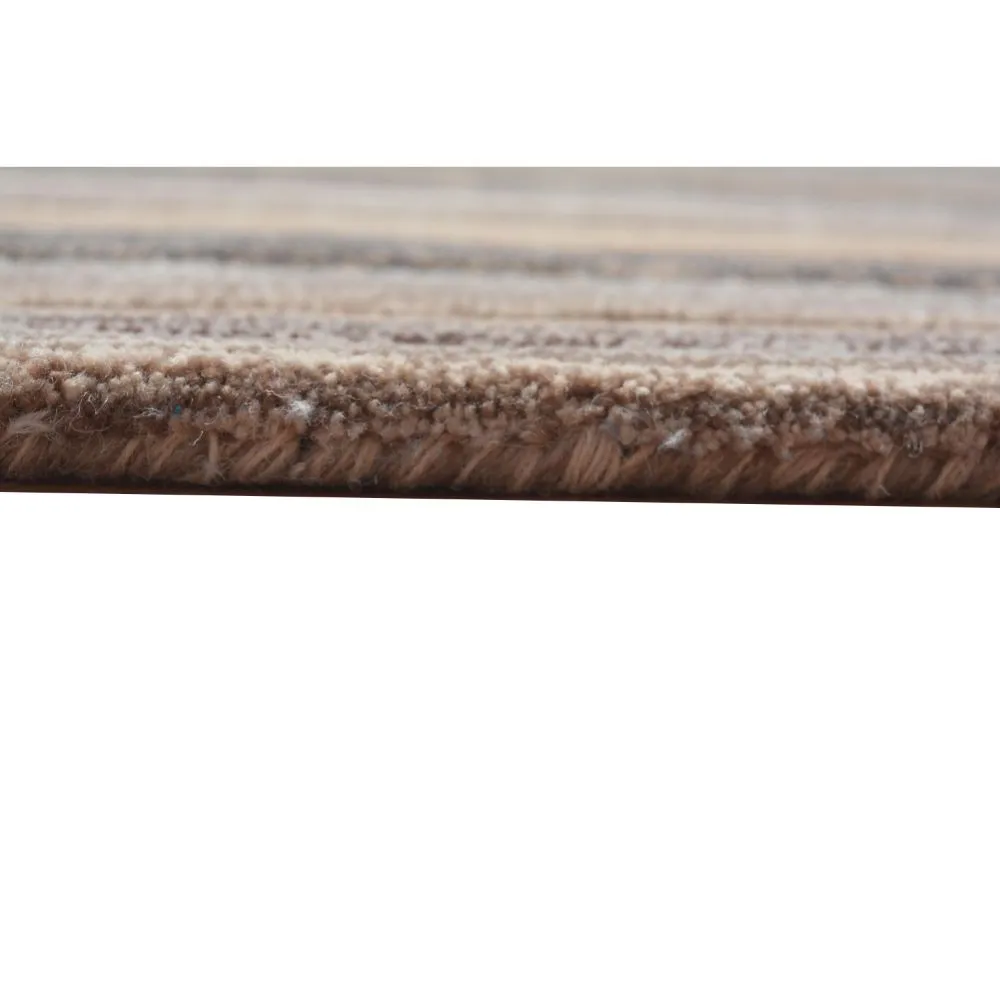 Shades Of Brown Basic Striped Tufted Area Carpet 3X5ft