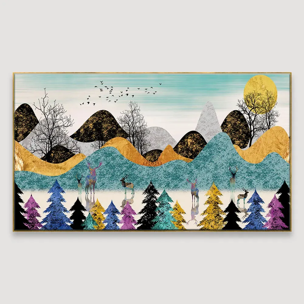 Shades Of Nature Framed Wall Art With Frame