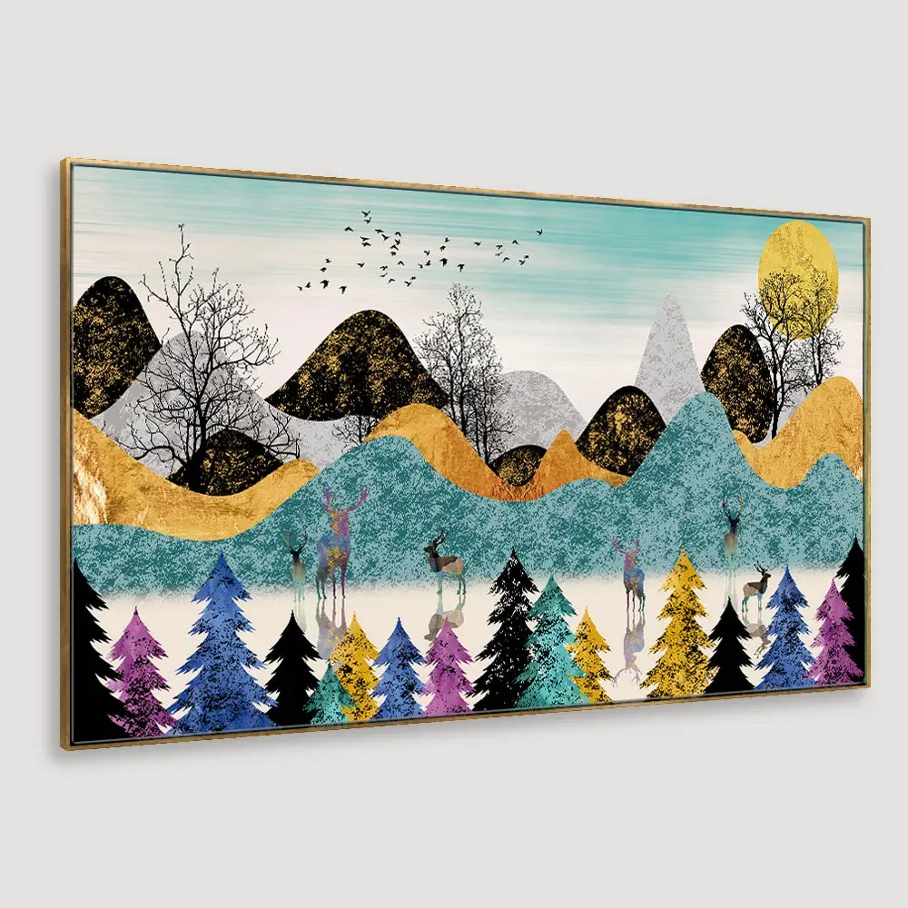 Shades Of Nature Framed Wall Art With Frame