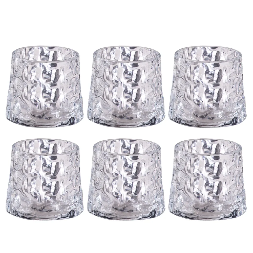 Sheer Decorative Scotch Glasses Set Of 6