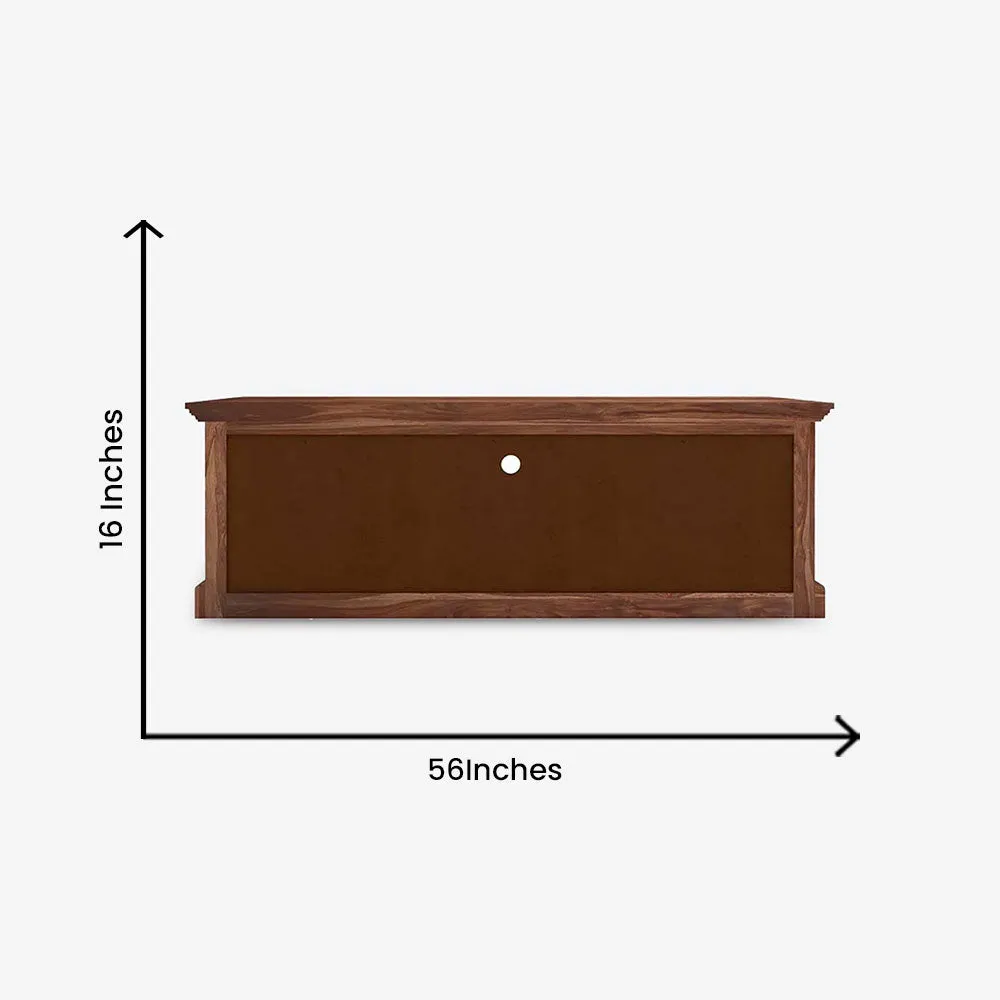 Sheesham Wood Contemporray Pattern TV Unit
