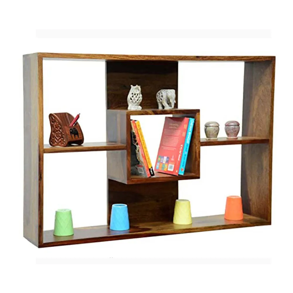 Sheesham Wood Modern Decorative Wall Shelf