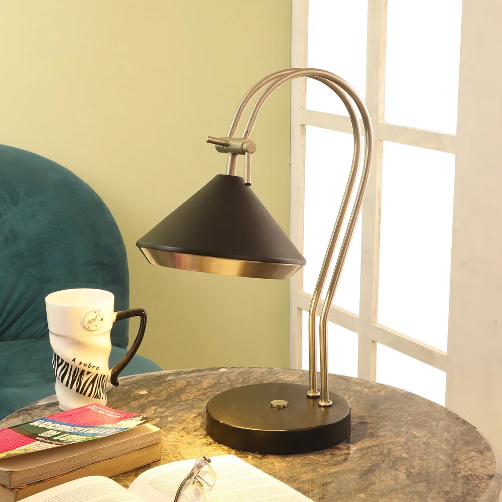 "Shelby" Adjustable Silver Table Lamp