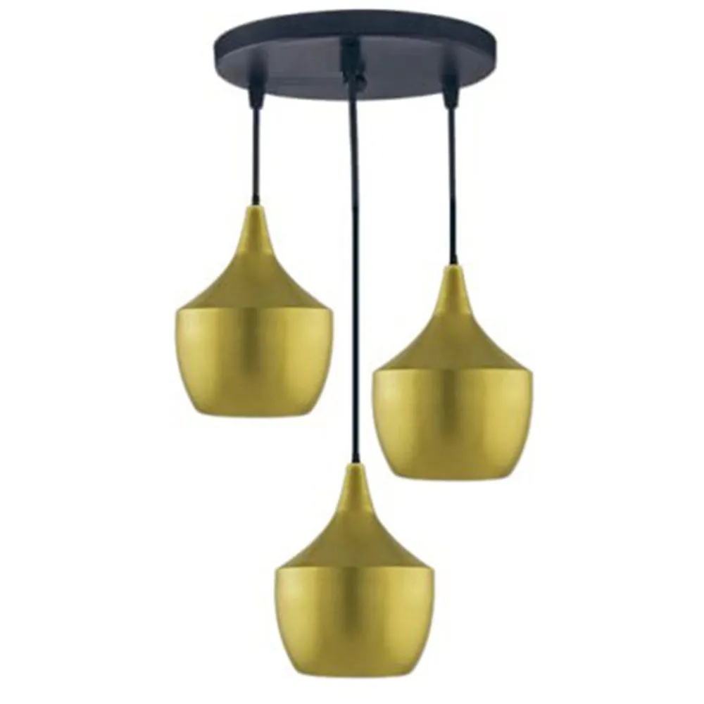Shiny Gold Elegant Finish Cluster Ceiling Light (Bulb not included)