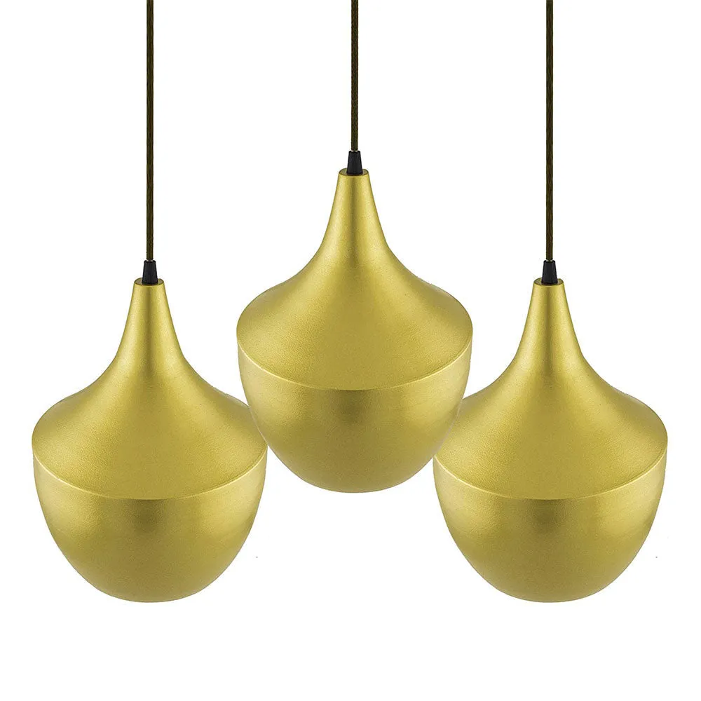 Shiny Gold Elegant Finish Square Top Cluster Ceiling Light (Bulb not included)