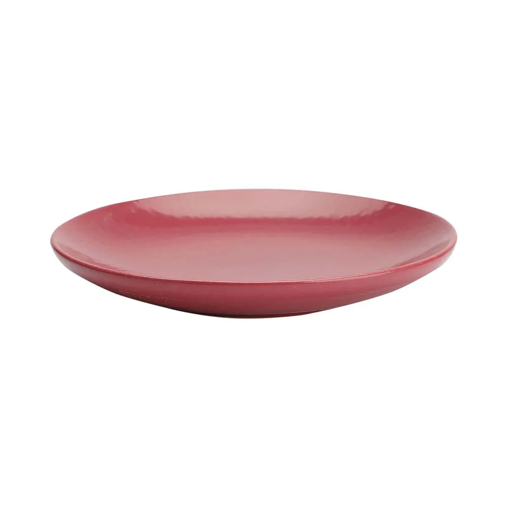 Shiny Magenta Ceramic Side Plates Set Of 4