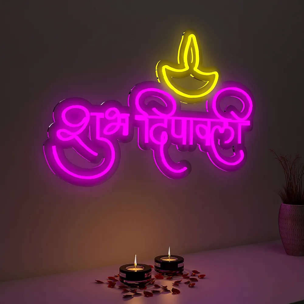 Shubh Deepawali Neon LED Light