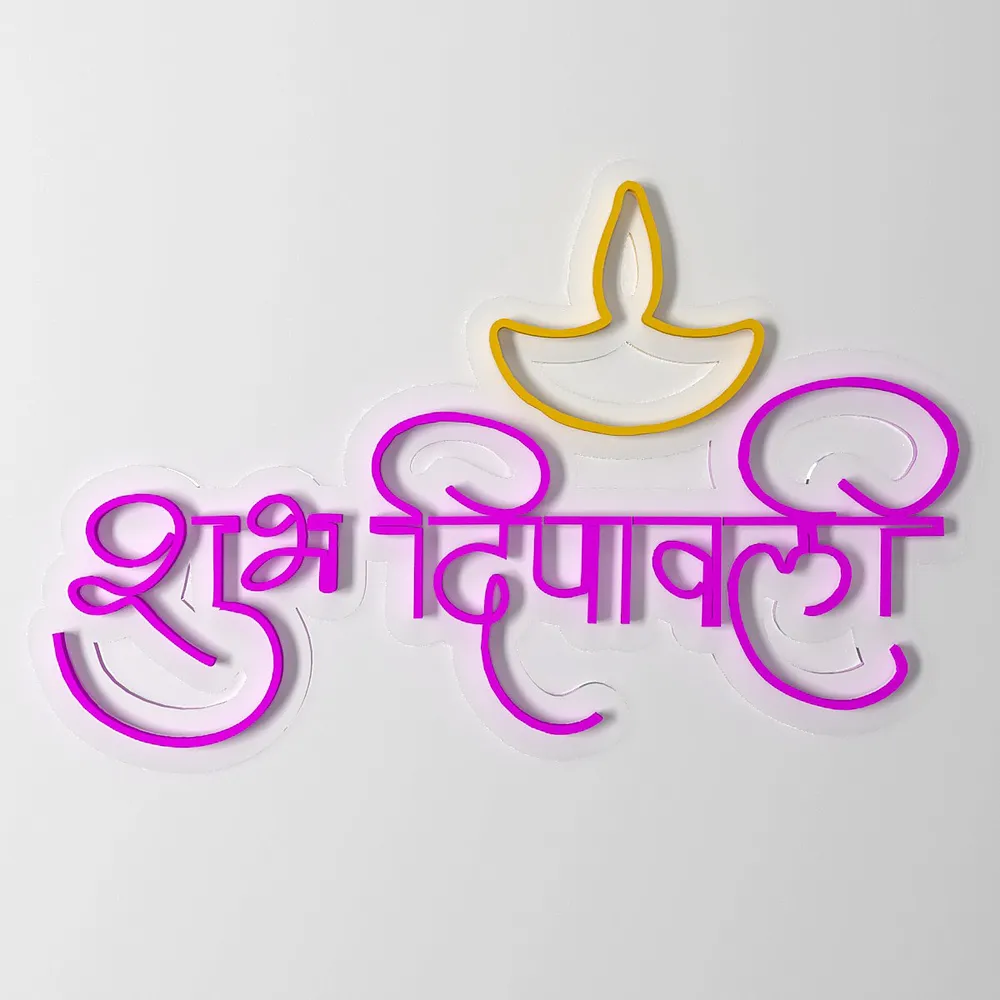 Shubh Deepawali Neon LED Light