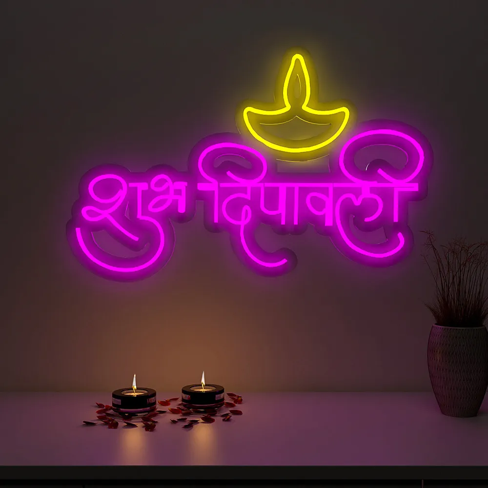 Shubh Deepawali Neon LED Light