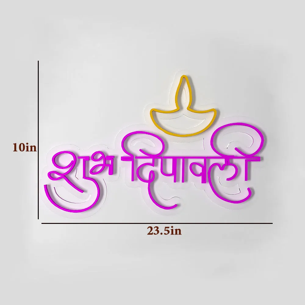 Shubh Deepawali Neon LED Light