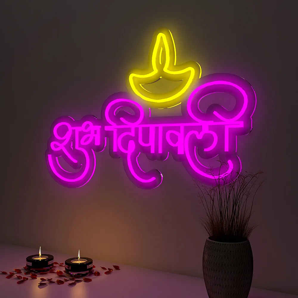 Shubh Deepawali Neon LED Light
