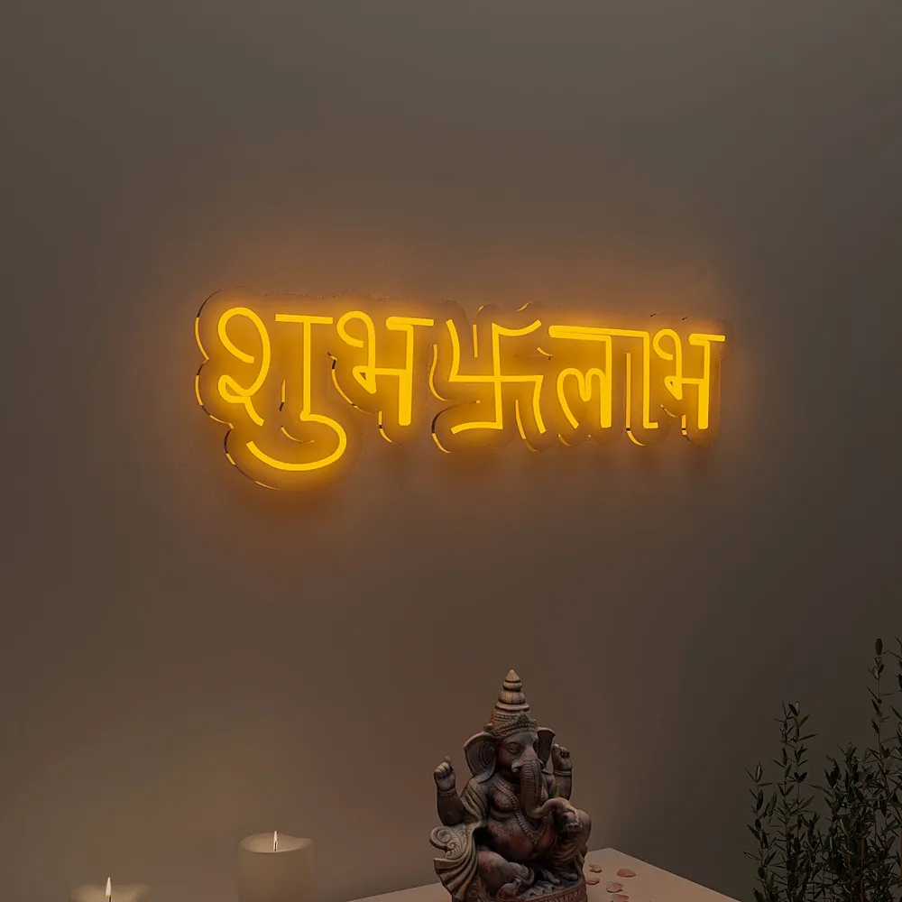 Shubh Labh Neon LED Light