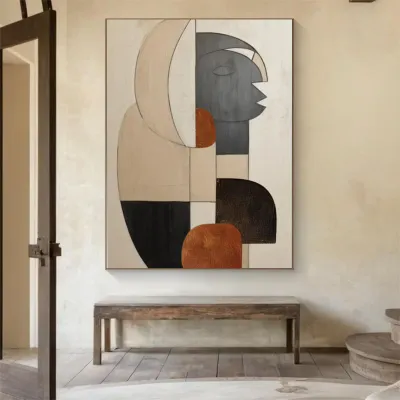 WallMantra Silent Contemplation Handmade Painting