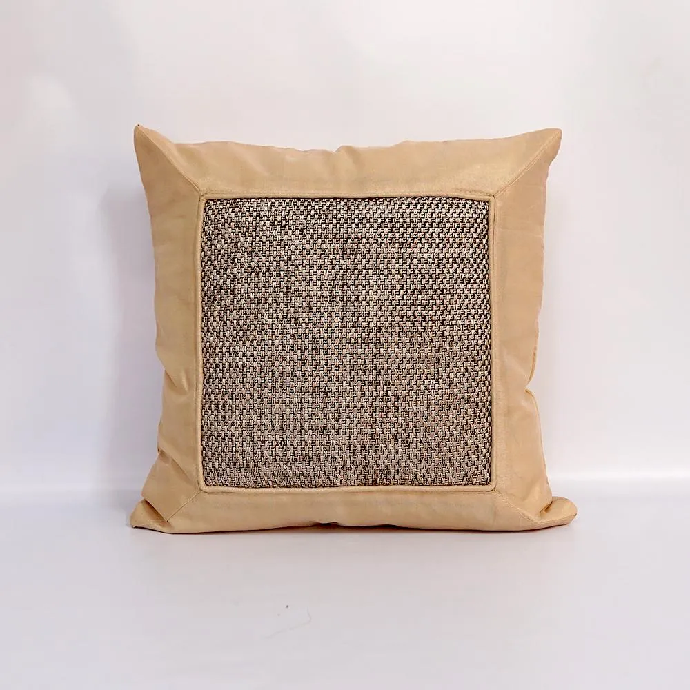 Silk Thread Gold Cushion Cover Set of 5