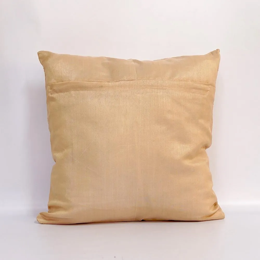 Silk Thread Gold Cushion Cover Set of 5