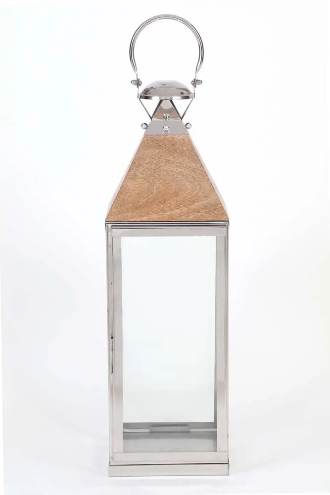 Silver Lined Decorative Candle Lantern