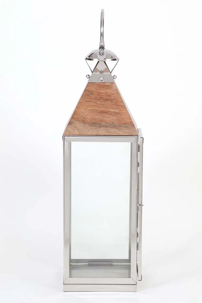 Silver Lined Decorative Candle Lantern