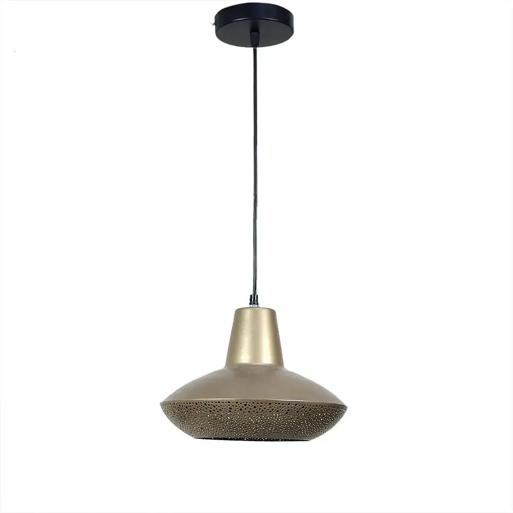 Silver Perforated Designer Hanging Lamp