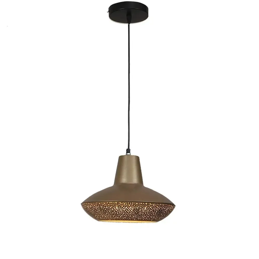 Silver Perforated Designer Hanging Lamp