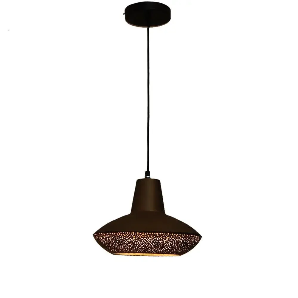 Silver Perforated Designer Hanging Lamp