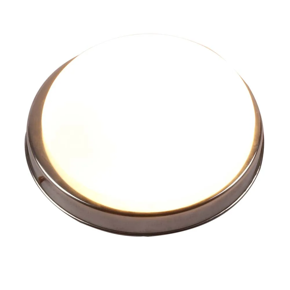 Silver Ring Round Flush Mount Light