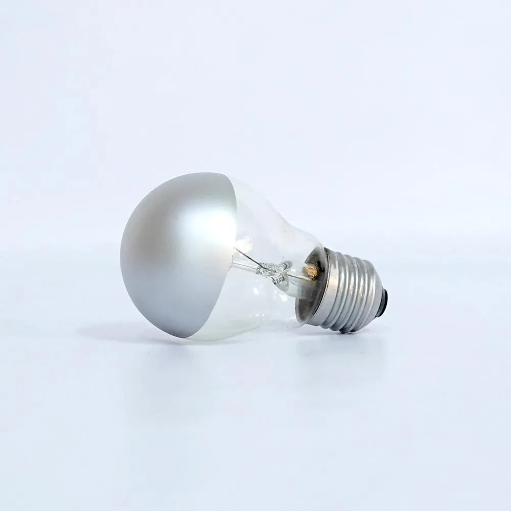Silver Tipped 100 Watt Filament Bulb Single