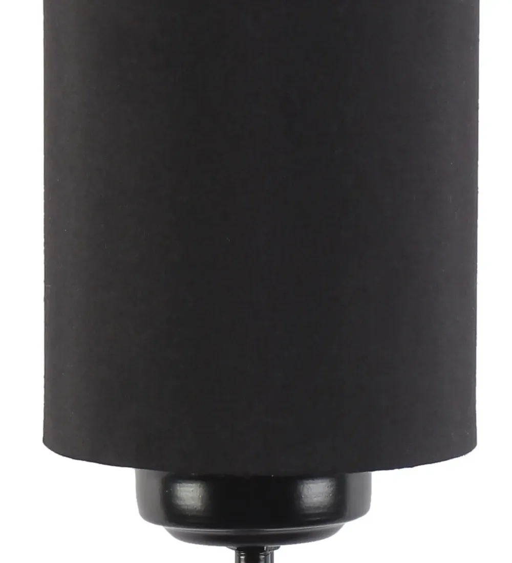 Single Black Cotton Wall Lamp Single Piece