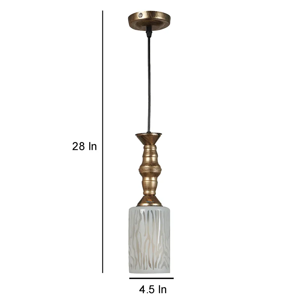 Single Glass Antique Hanging Light in AT