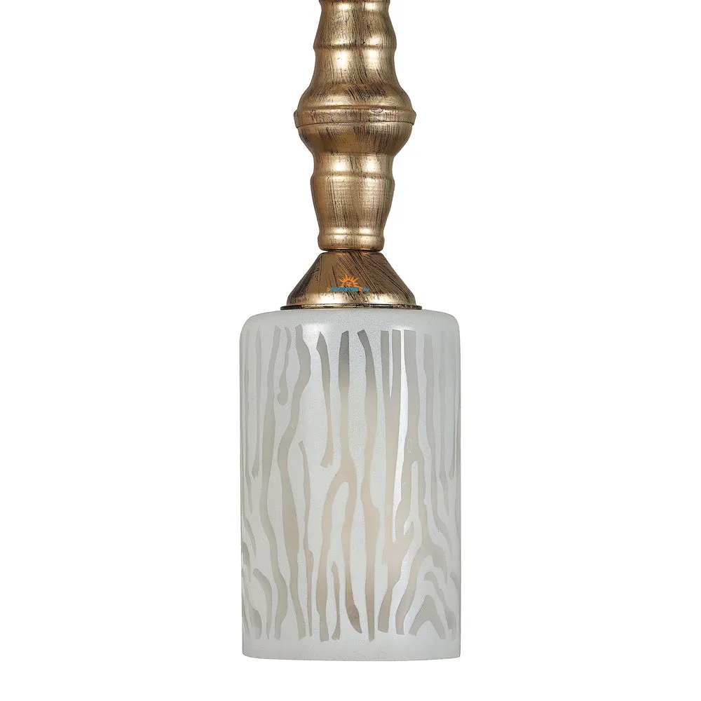 Single Glass Antique Hanging Light in AT