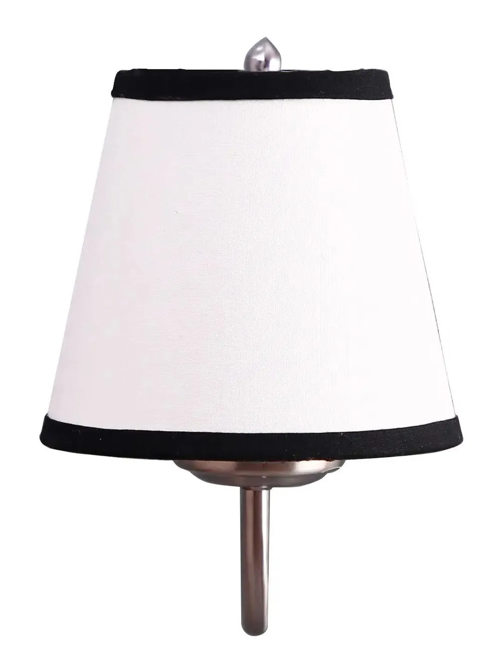 Single Multicolor Cotton Conical Wall Mounted Lamp with Steel Base Single Piece