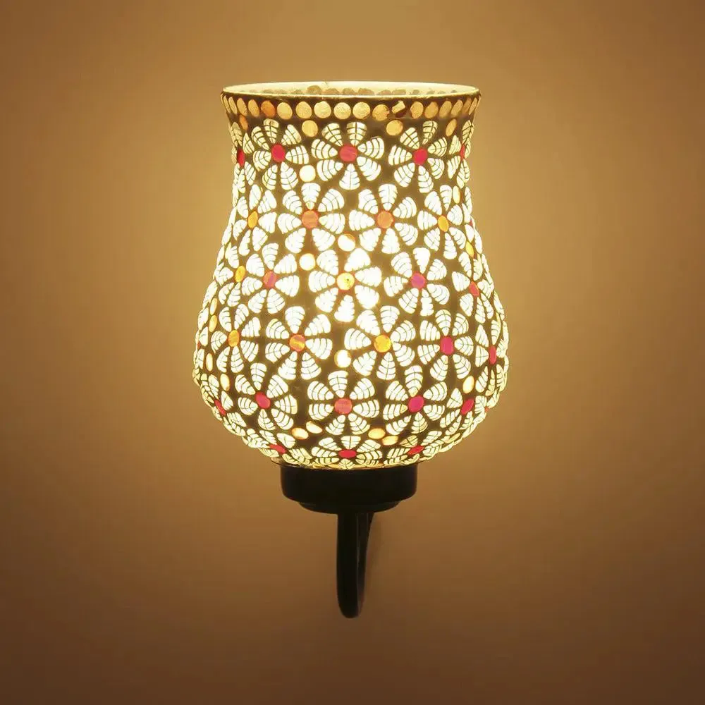 Single Multicolor Mosaic Wall Lamp single Piece