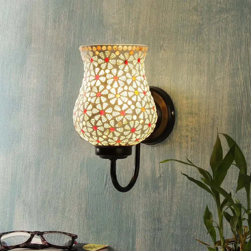 Single Multicolor Mosaic Wall Lamp single Piece