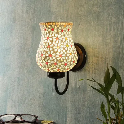 Single Multicolor Mosaic Wall Lamp