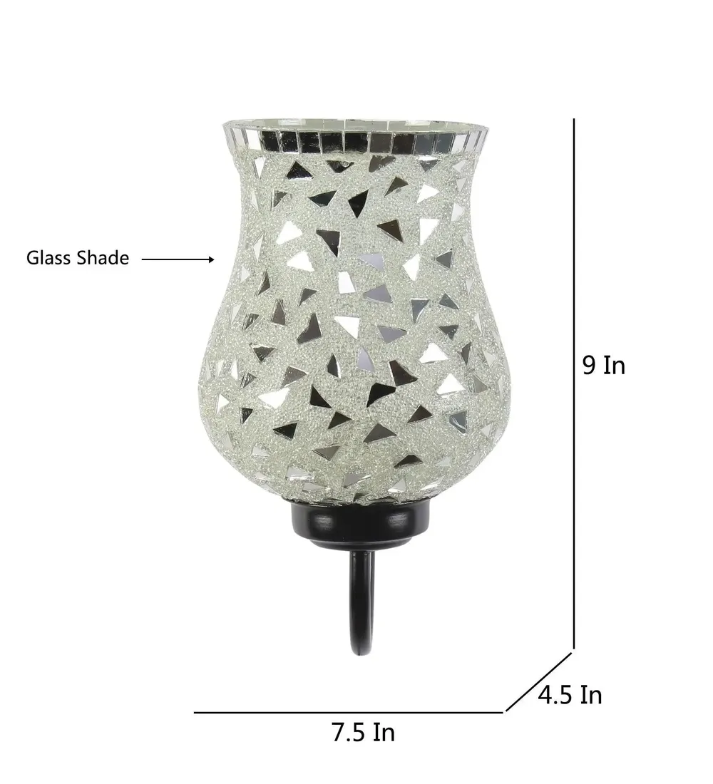 Single Multicolor Pattern Mosaic Wall Lamp Single Piece