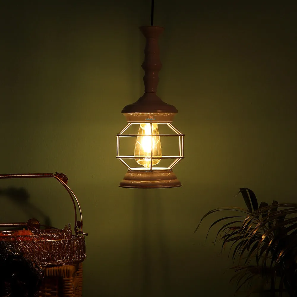 Single Premium Quality Without Glass White Jaal Hanging Light
