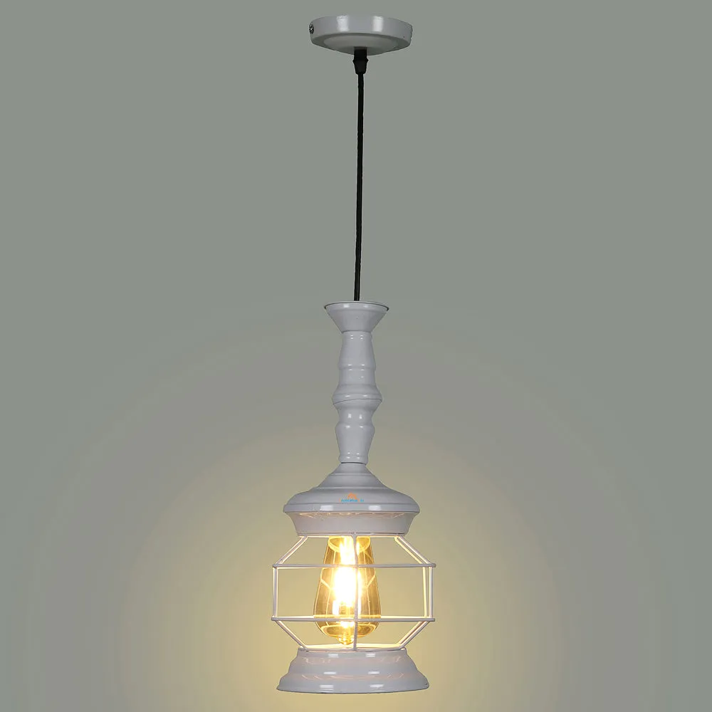Single Premium Quality Without Glass White Jaal Hanging Light