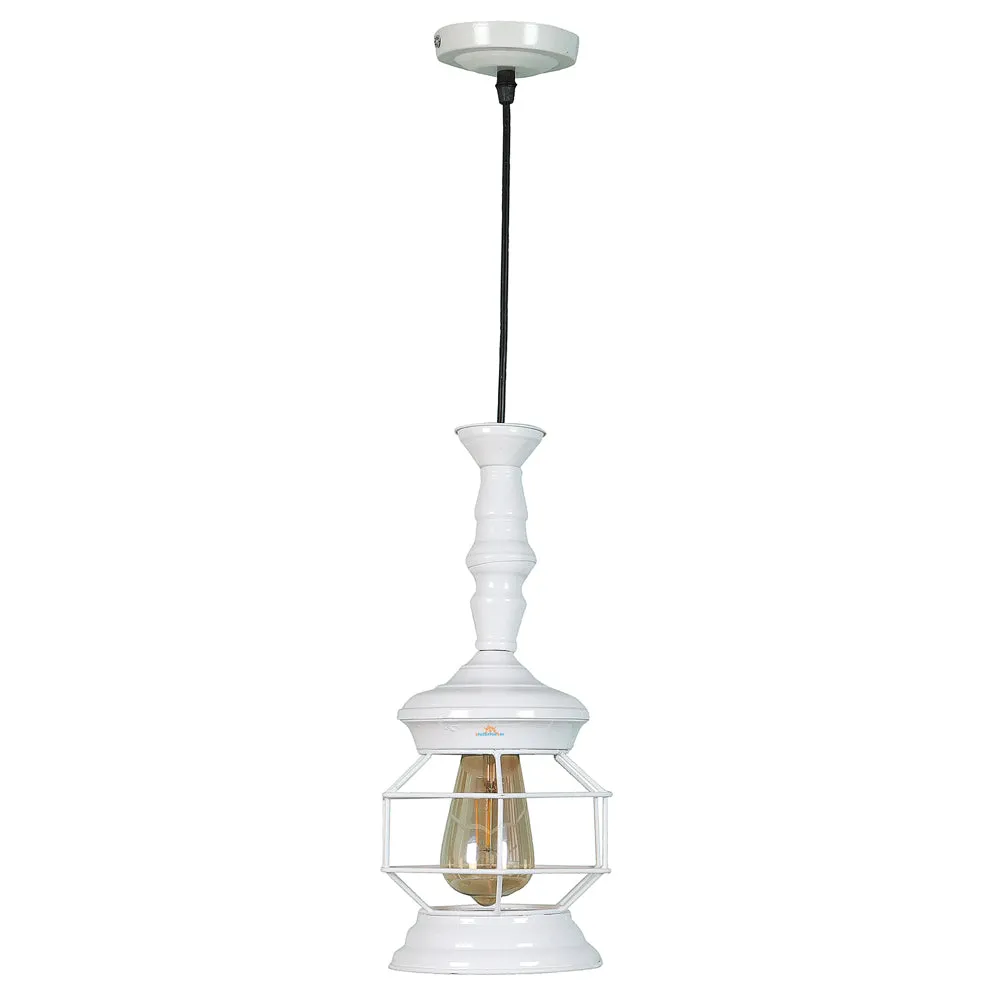 Single Premium Quality Without Glass White Jaal Hanging Light