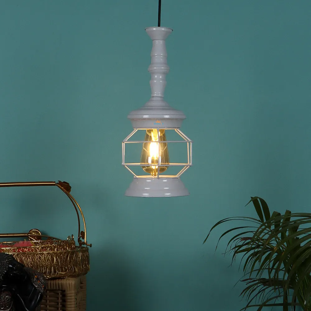 Single Premium Quality Without Glass White Jaal Hanging Light