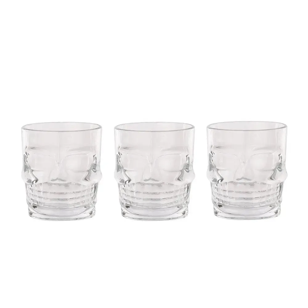 Skull Shape Crafted Whiskey Glasses Set Of 6